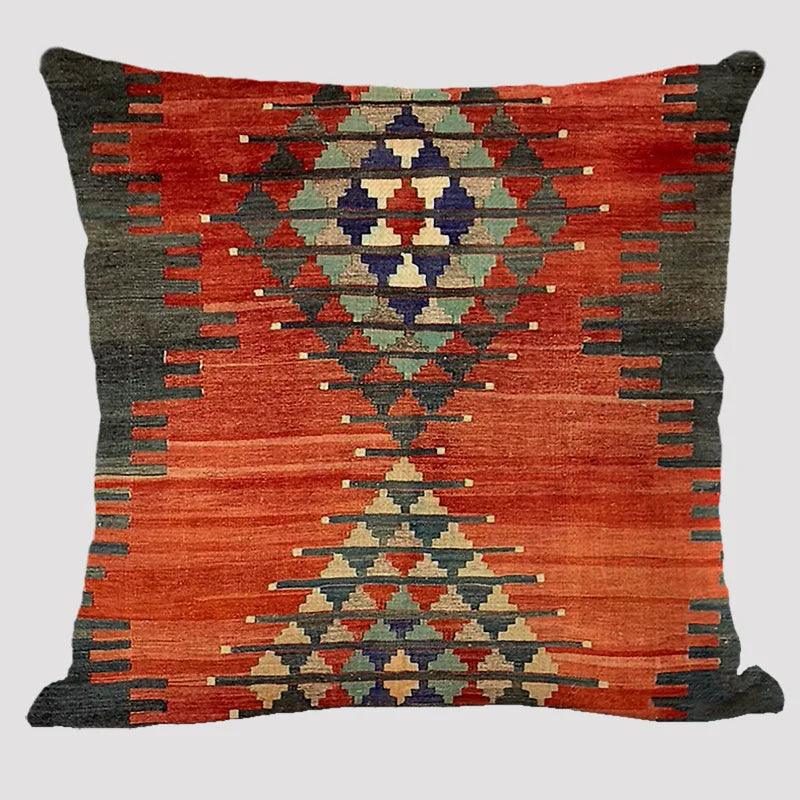 Bohemian Patterns Linen Cushions Case Multicolors Abstract Ethnic Geometry Print Decorative Pillows Case Living Room Sofa Pillow-Dollar Bargains Online Shopping Australia