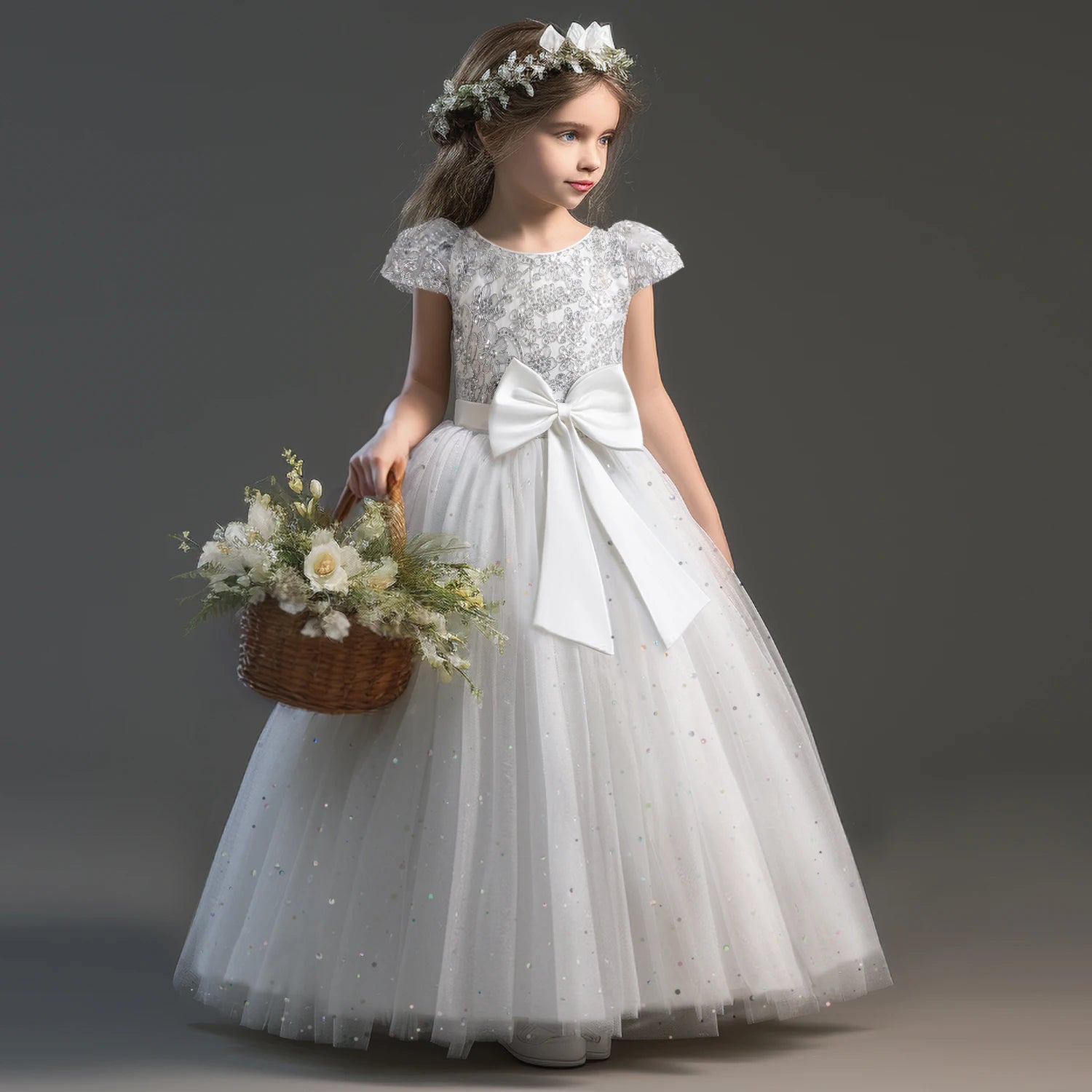 Girls Dress Lace Princess Pageant Birthday Party First Communion Gowns Bridesmaid Flower Girl Dresses For Wedding-Dollar Bargains Online Shopping Australia