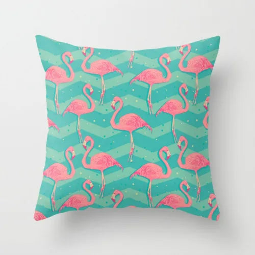 Pink Pillow Flamingo Backrest Headboard Decorative Cushion Nordic Style Office Nap Pillow Car Lumber Pad cute pillow removable-Dollar Bargains Online Shopping Australia