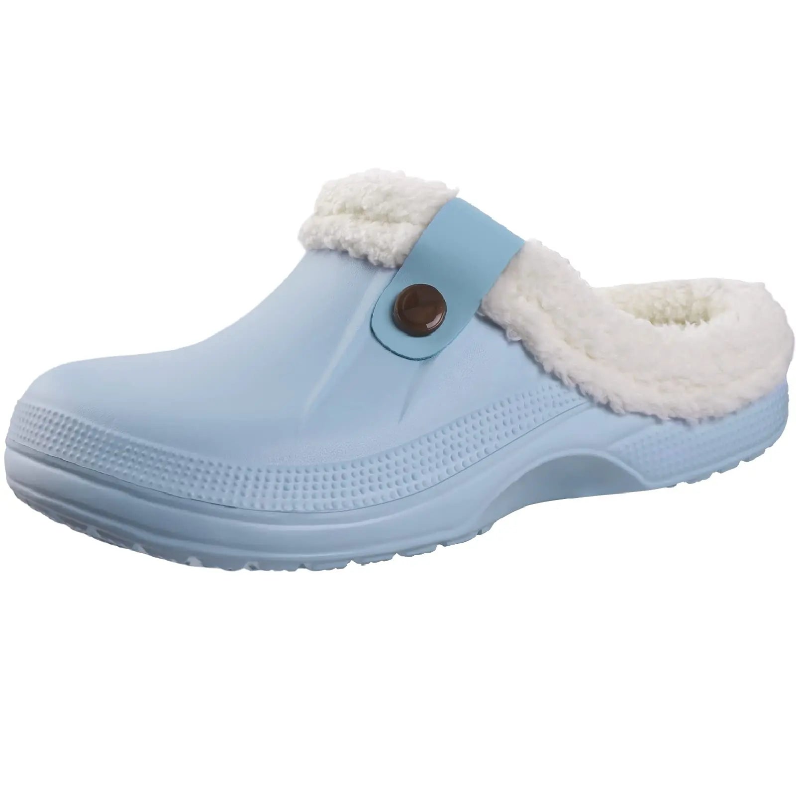 Plush Fur Clogs Slippers For Women Men Winter Soft Furry Slippers Waterproof Garden Shoes Multi-Use Indoor Home Shoes-Dollar Bargains Online Shopping Australia