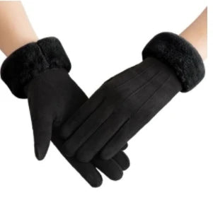 Winter Women Gloves Hand Warmer Thermal Fleece Lined Guantes Full Finger Ladies Mitten Touchscreen Waterproof Bike Cycling Glove-Dollar Bargains Online Shopping Australia