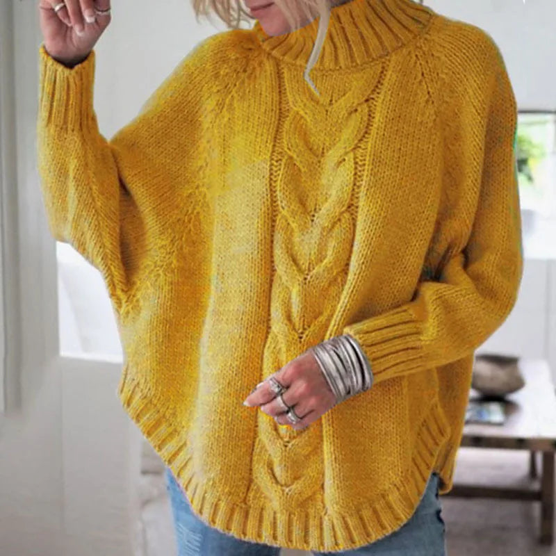 Women Sweater Casual Pullovers Basics Knitted Loose O-neck Batwing Sleeve Elegance Sweet Female Clothing-Dollar Bargains Online Shopping Australia