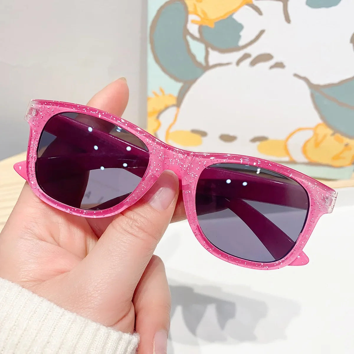 Children's Colorful Shiny Square Sunglasses Girls Cute Sun Glasses Kids Eyewear-Dollar Bargains Online Shopping Australia