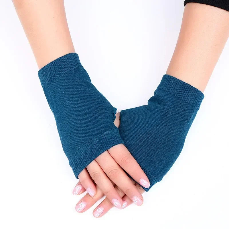 Winter Knitted Woolen Gloves Ins Fashion Y2K Men's Women's Half Finger Warm Five Pointed Star Fingerless Gloves Unisex-Dollar Bargains Online Shopping Australia