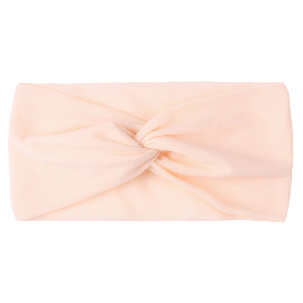 Solid Color Baby Headband Girls Twisted Knotted Soft Elastic Baby Girl Headbands Hair Accessories Large Size-Dollar Bargains Online Shopping Australia