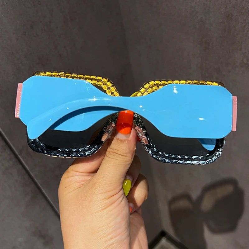 Oversized Sunglasses For Women Brand Designer Big Frame Punk Sun Glasses Men Eyewear-Dollar Bargains Online Shopping Australia