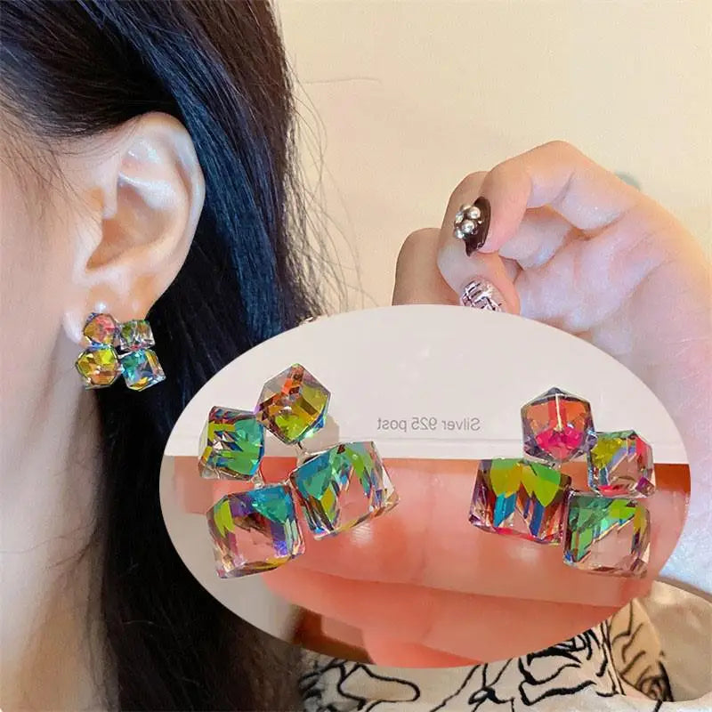925 Silver Needle Korean Fashion Imitation Pear Earrings For Women Jewelry Luxury Women's Heart Stud Earrings-Dollar Bargains Online Shopping Australia