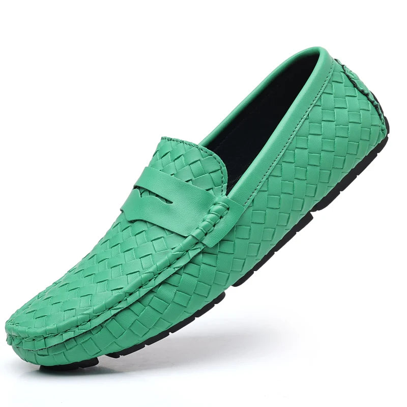 Loafers Men Handmade Moccasins Men Flats Casual Leather Shoes Comfy Loafers Shoes-Dollar Bargains Online Shopping Australia