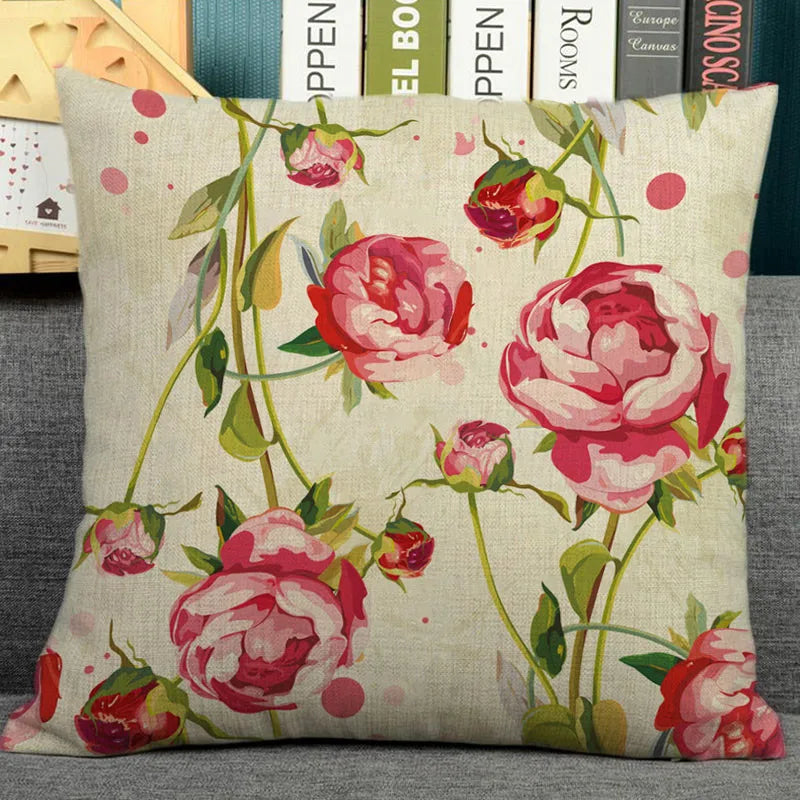 Nordic plant print cushion home decorative pillow 45x45cm pillowcase Modern sofa Decor tropical leaves seat back-Dollar Bargains Online Shopping Australia