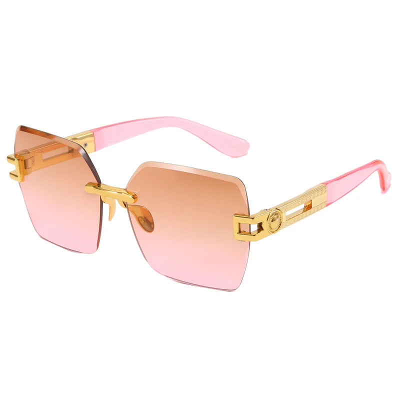 sunglasses Women Borderless Trimming Square Sun Glasses Lady's Summer Trend Eyewear UV400-Dollar Bargains Online Shopping Australia