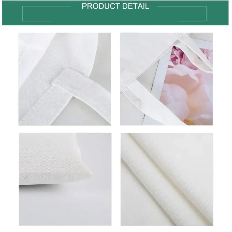 Canvas Tote Bag Eco Shopping Bag Large Capacity Shoulder Bag for Women Female Foldable Shopper Bag