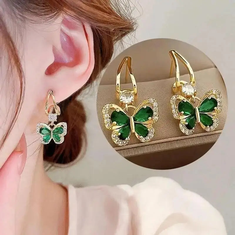 925 Silver Needle Korean Fashion Imitation Pear Earrings For Women Jewelry Luxury Women's Heart Stud Earrings-Dollar Bargains Online Shopping Australia