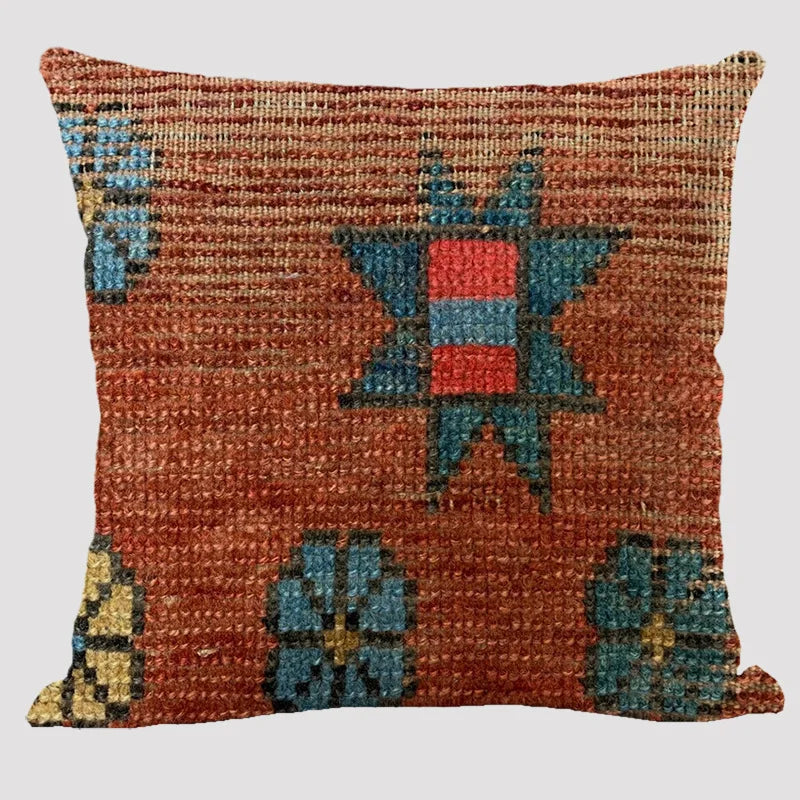 Bohemian Patterns Linen Cushions Case Multicolors Abstract Ethnic Geometry Print Decorative Pillows Case Living Room Sofa Pillow-Dollar Bargains Online Shopping Australia