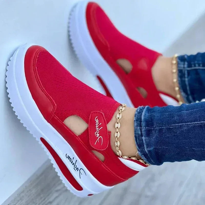 Women Sneakers High Quality Tennis Female Canvas Casual Shoes Ladies Platform Hollow Out Sport Shoes-Dollar Bargains Online Shopping Australia