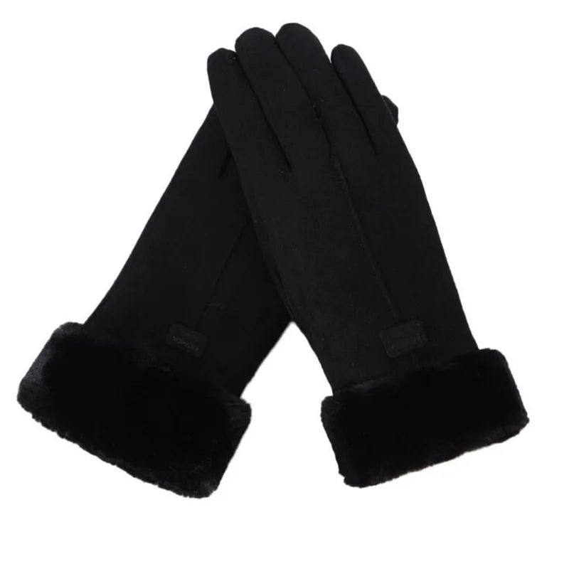 Winter Women Gloves Hand Warmer Thermal Fleece Lined Guantes Full Finger Ladies Mitten Touchscreen Waterproof Bike Cycling Glove-Dollar Bargains Online Shopping Australia