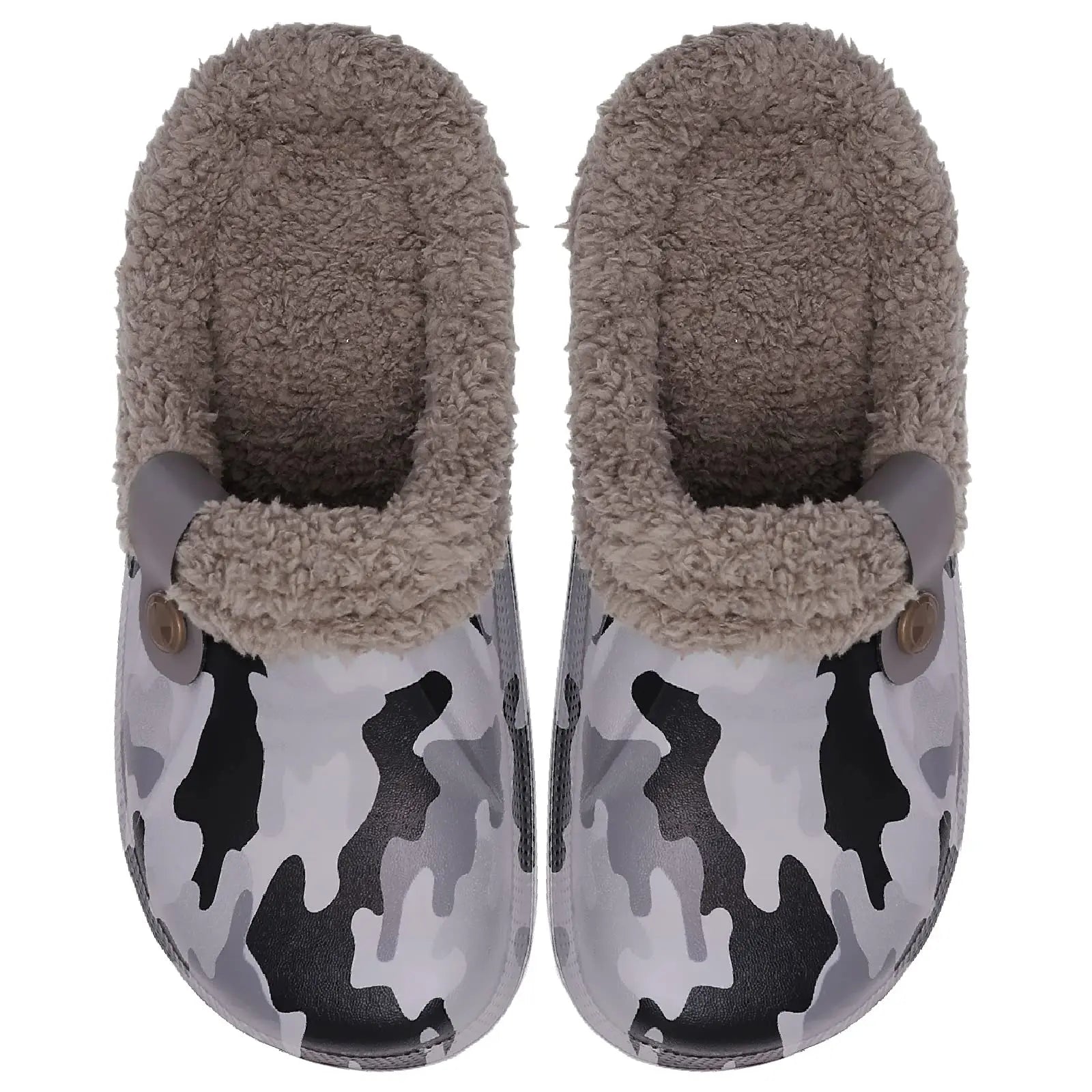 Plush Fur Clogs Slippers For Women Men Winter Soft Furry Slippers Waterproof Garden Shoes Multi-Use Indoor Home Shoes-Dollar Bargains Online Shopping Australia