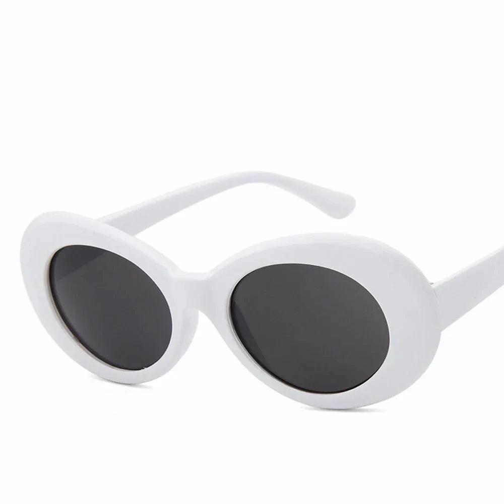 Goggle Glasses Oval Sunglasses Ladies Trendy Hot Vintage Retro Sunglasses Women's White Black Eyewear UV-Dollar Bargains Online Shopping Australia