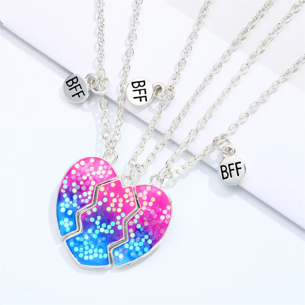 Best Friend Necklace 2-Piece Pendant Necklace Good Friend Forever Necklace Choker Friendship BFF Men And Women Jewelry Gift-Dollar Bargains Online Shopping Australia