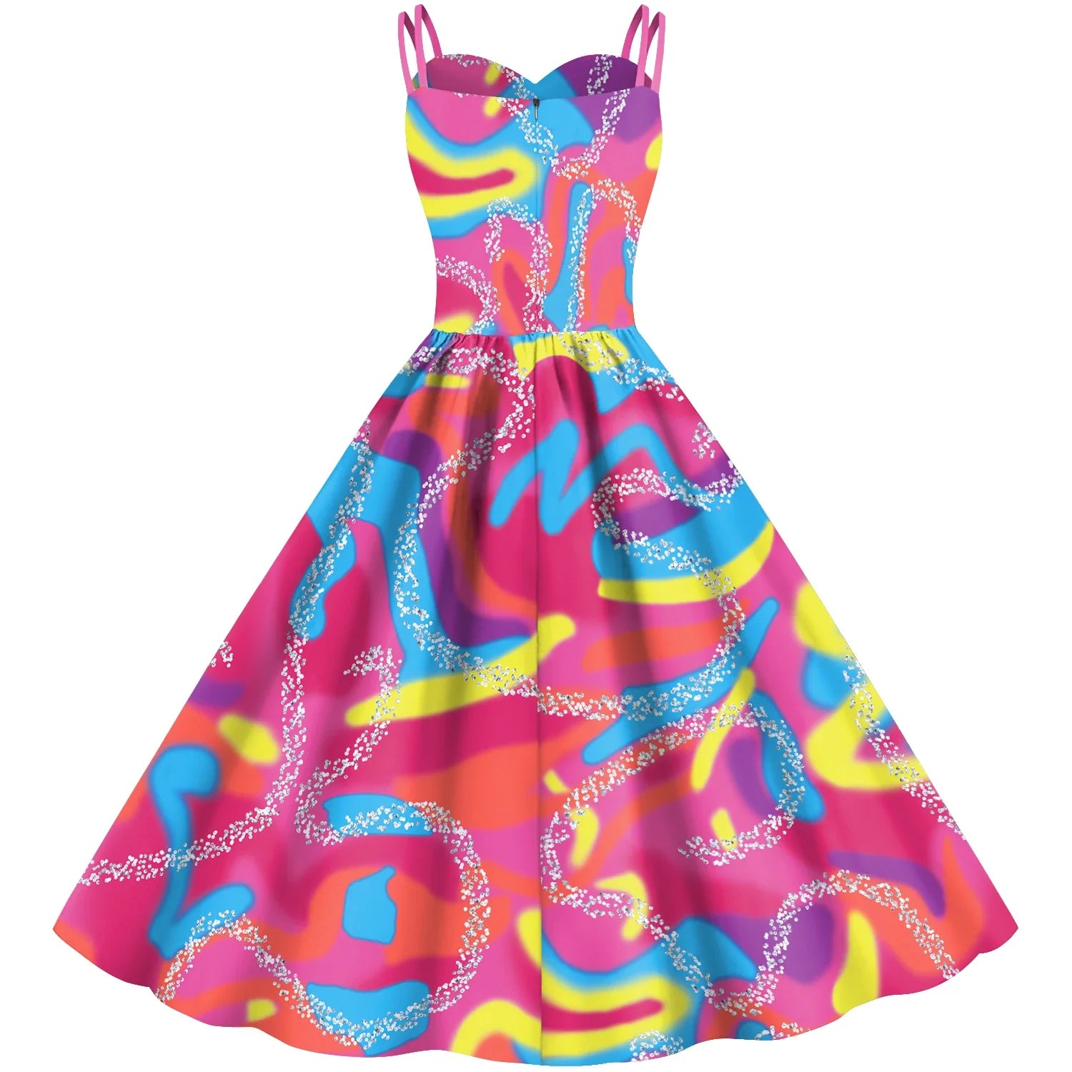 Pink Dress Women Movie Dresses Cosplay Costume Princess Dress Halloween Party-Dollar Bargains Online Shopping Australia