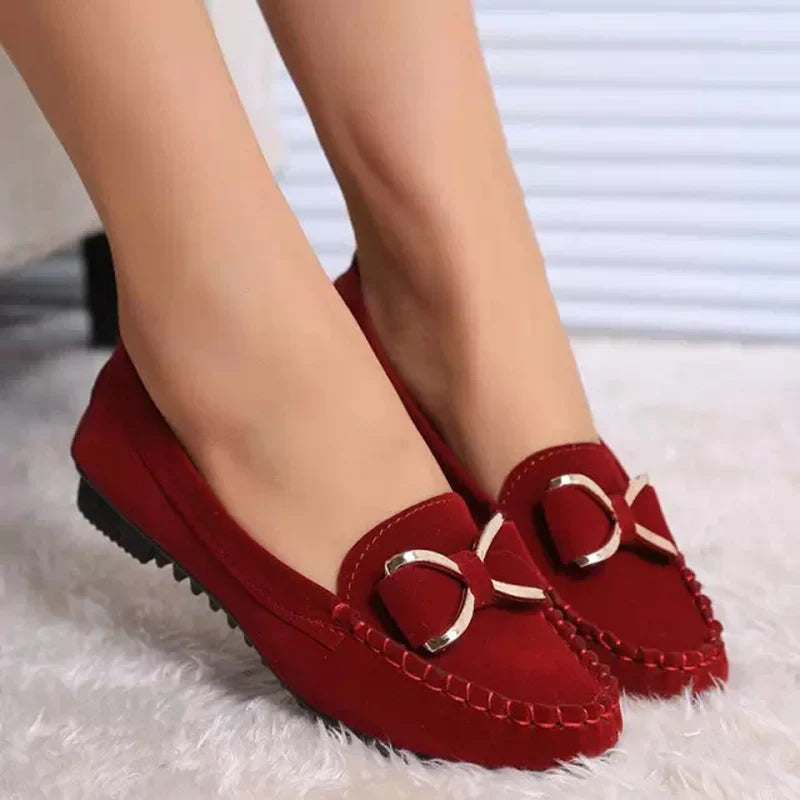 Elegant Butterfly-Knot Comfortable suede loafers Boat Shoes Comfort Slip-On Casual Walking Flats-Dollar Bargains Online Shopping Australia