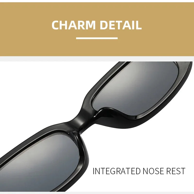 Vintage Oval Sunglasses Woman Luxury Brand Small Rectangle Sun Glasses Female Small Ellipse Eyewear UV400-Dollar Bargains Online Shopping Australia