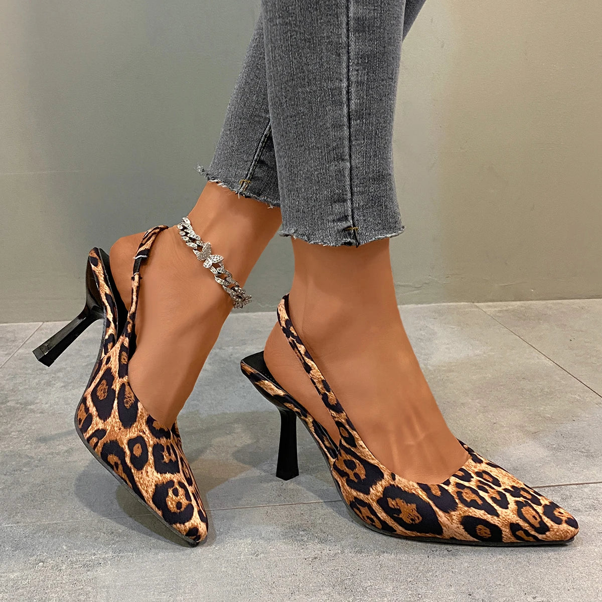 Womens Summer Pointed Toe Simple Solid Color High Heels PU Leather Outdoor Casual Party Dress-Dollar Bargains Online Shopping Australia