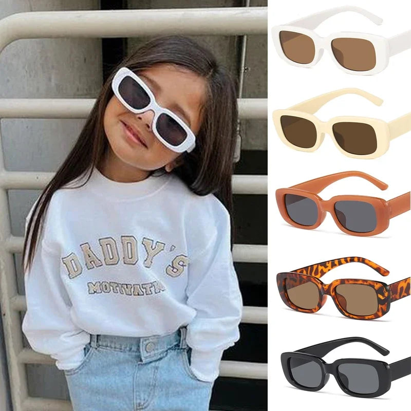 Children Frosted Rectangle UV400 Sunglasses Outdoor Girls Boys Sweet Sunglasses Protection Classic Kids Sunglasses-Dollar Bargains Online Shopping Australia