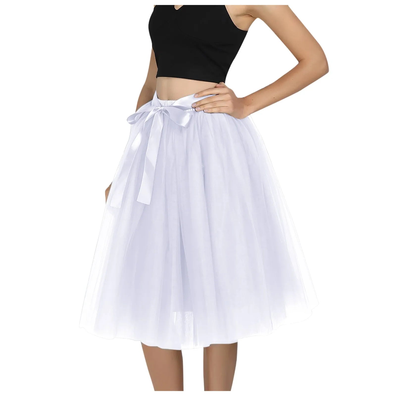 Woman clothes Skirt Women's A-line Stretchy Skater Mini Versatile Casual Flared Skirt-Dollar Bargains Online Shopping Australia