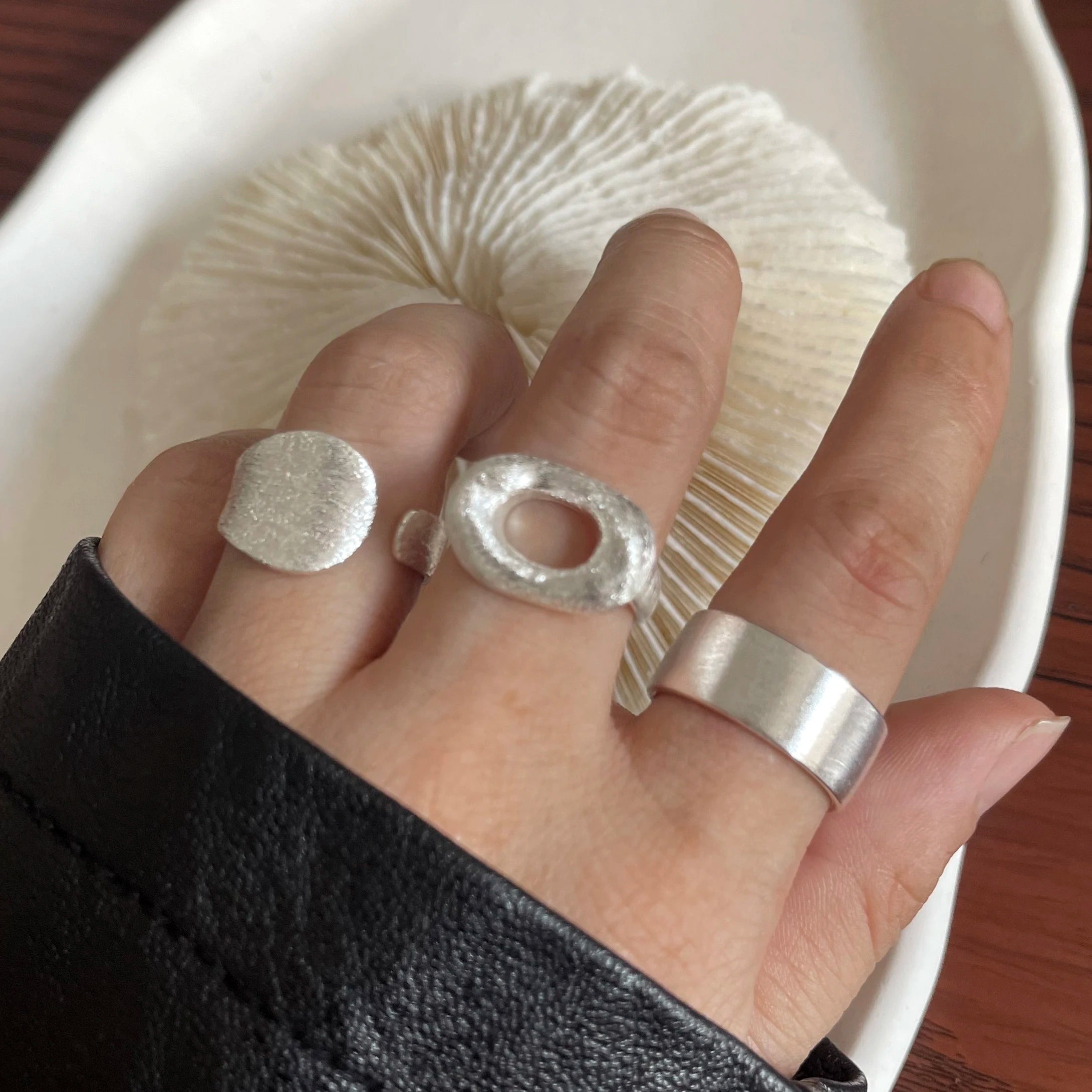 Sterling Silver String Ring For Women Heart Jewelry Finger Open Handmade Shinning Rings Allergy For Birthday Gift-Dollar Bargains Online Shopping Australia