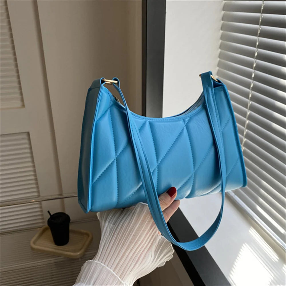 Black Trendy Women Shoulder Bag Pu Handbags Crossbody Bags Small Handle Bags Shopper Clutch Purse Niche Chain Armpit Bag-Dollar Bargains Online Shopping Australia