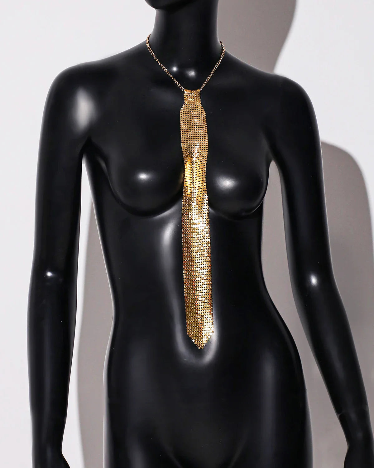 Shiny Rhinestone Fishnet Tie For Women Fashion Luxury Diamond Wedding Banquet Feast Club Party Necklace Jewelry Accessories-Dollar Bargains Online Shopping Australia