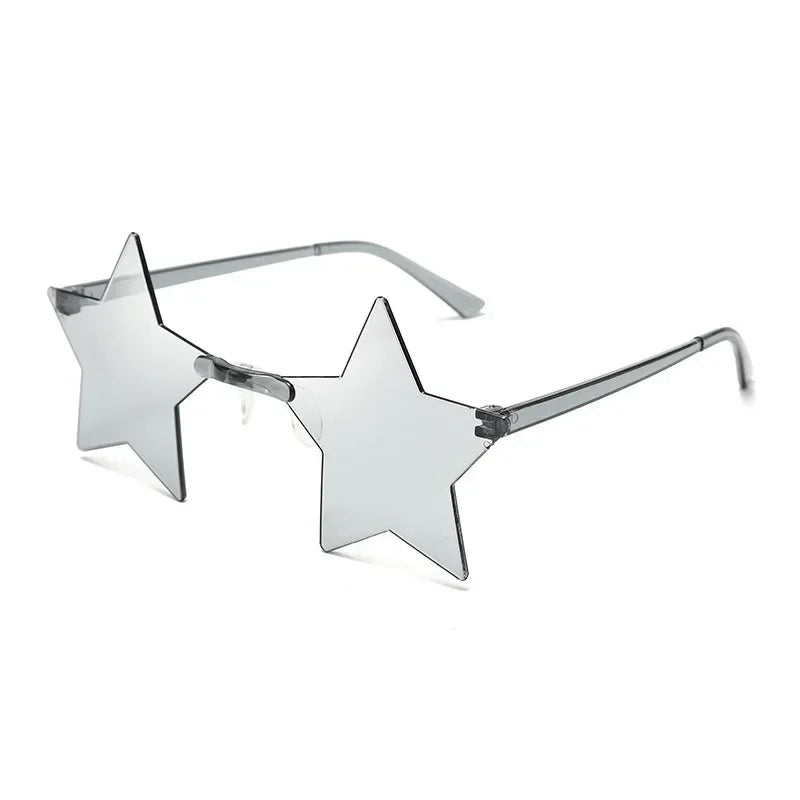 Star Sunglasses Ocean Color Frameless Personality Dazzle Ball Sun Candy Color One Mirror-Dollar Bargains Online Shopping Australia