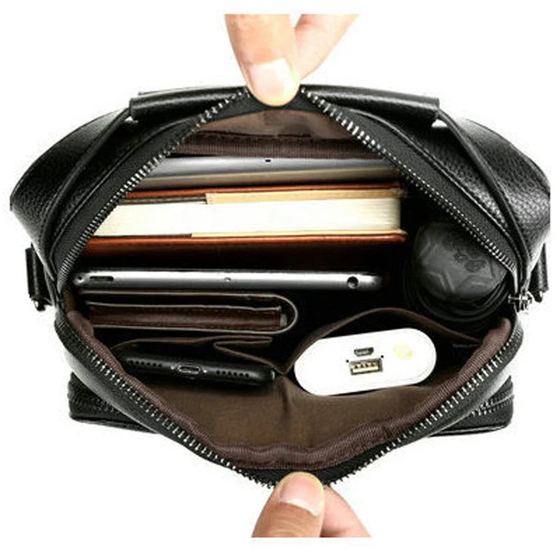 Men's Shoulder Bag PU Leather Messenger Bag Luxury Bag Fashion Pouch Tool Crossbody Bags Party Handbag