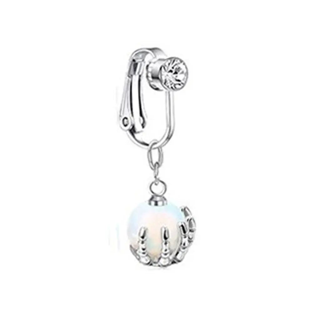 Faux Fake Belly Ring Fake Belly Piercing Non Piercing Umbilical Navel Belly Ring Button Cartilage Clip on Earrings Body Jewelry-Dollar Bargains Online Shopping Australia