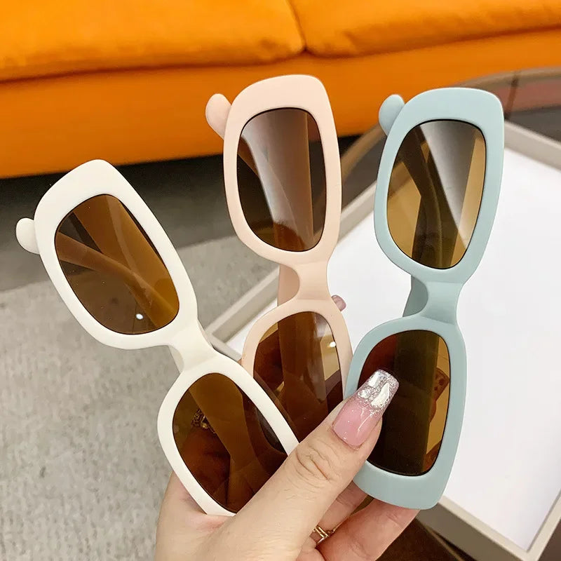 Children Frosted Rectangle UV400 Sunglasses Outdoor Girls Boys Sweet Sunglasses Protection Classic Kids Sunglasses-Dollar Bargains Online Shopping Australia