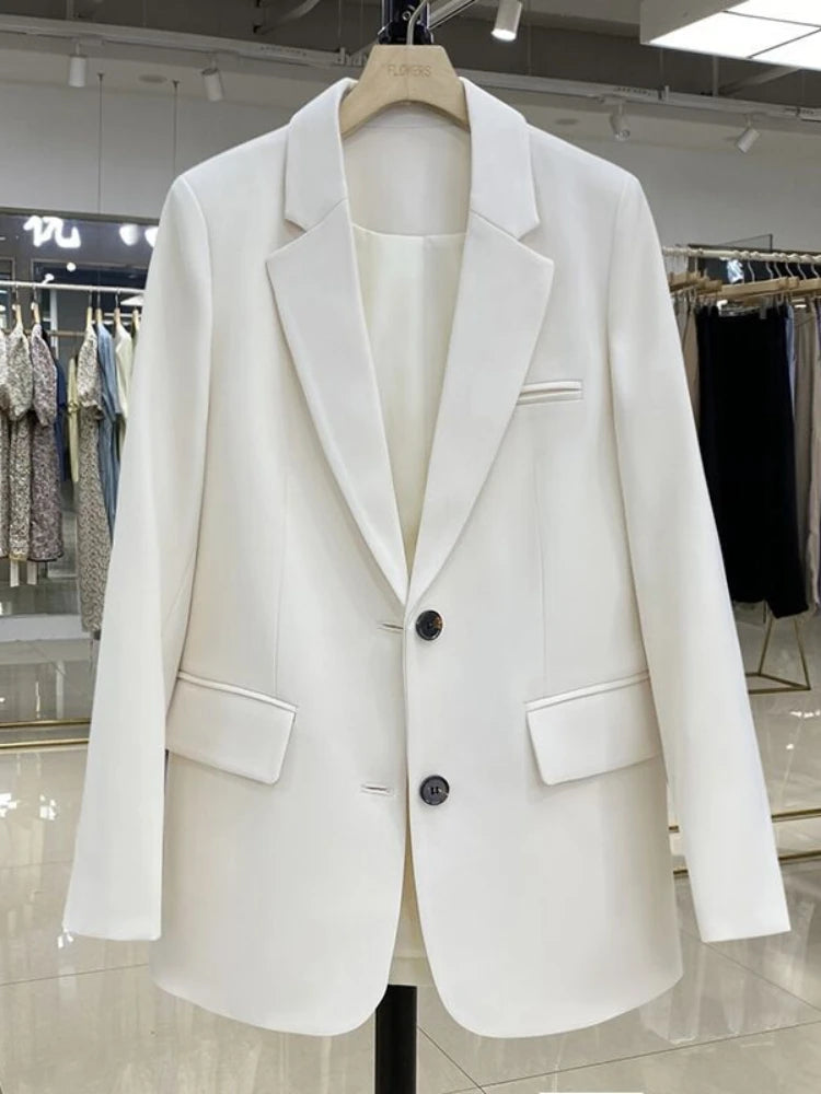 Women Jackets Pink Small Suit Women's Coat Casual Small Loose Small Suit Women's Design Sense Blazer Women-Dollar Bargains Online Shopping Australia
