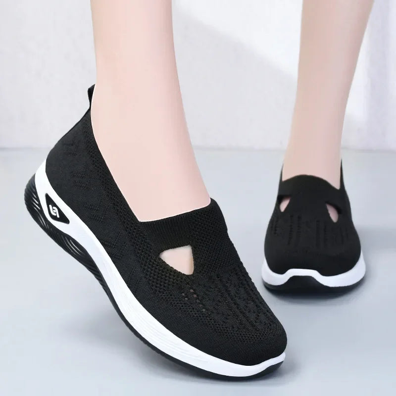 Comfort Casual Women's Shoes Fashion Soft Sole Breathable Hollow Out Flat Shoes-Dollar Bargains Online Shopping Australia
