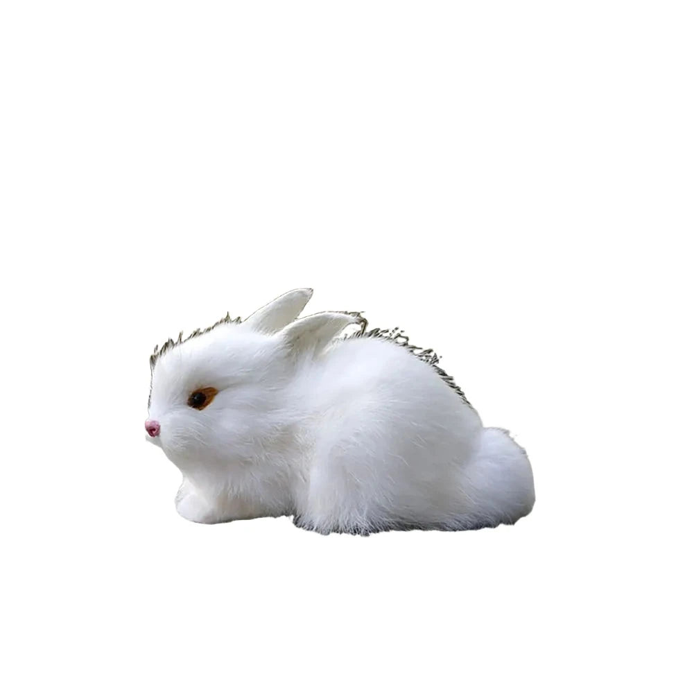 Simulation Rabbit Owl Cat Fox Ornament Furs Squatting Model Home Decoration Animal World with Static Action Figures Gift for Kid-Dollar Bargains Online Shopping Australia