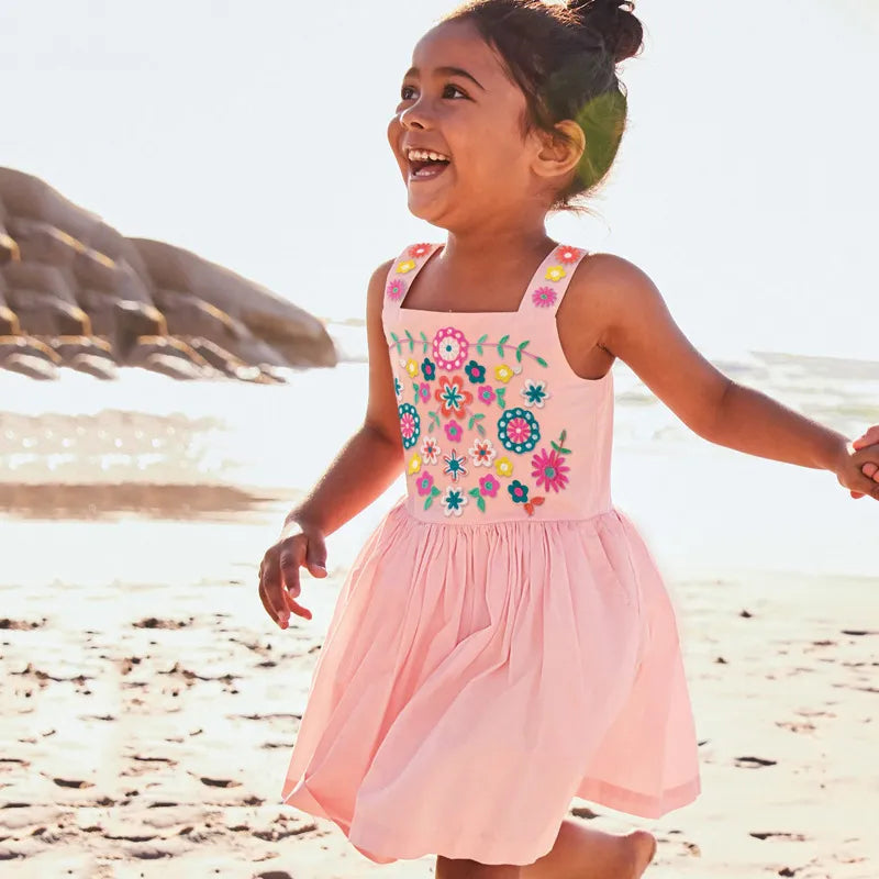 Baby Girls Casual Clothes Cotton Lovely Kids Summer Dress for Toddler Infant Children 2 to 7 years-Dollar Bargains Online Shopping Australia