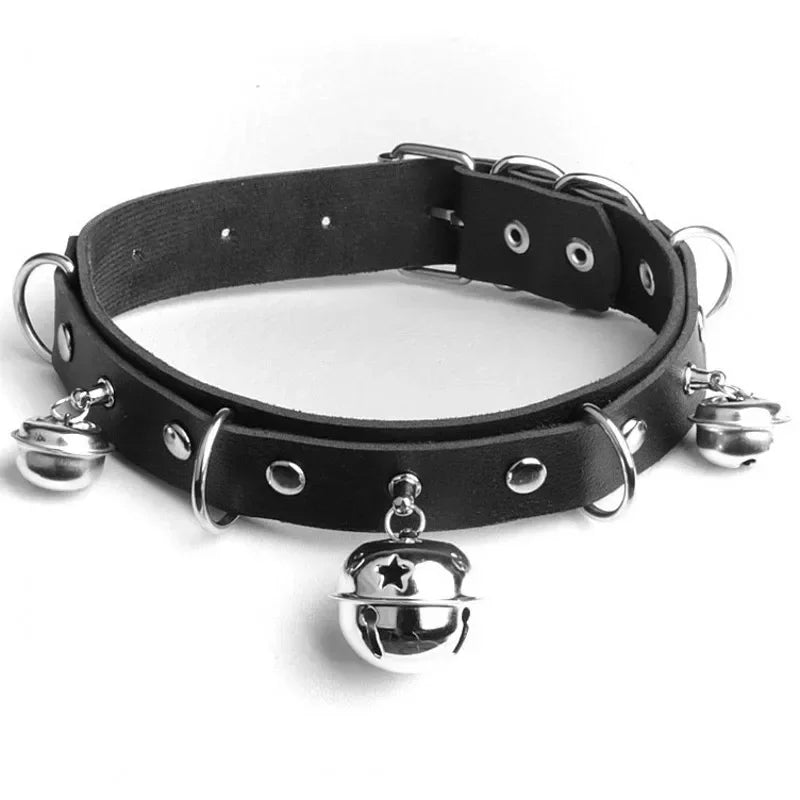 Cosplay Punk Collar Choker Sexy Harajuku PU Leather Black Chokers Necklace Chain Pendant Women Rock Gothic Neck Jewelry-Dollar Bargains Online Shopping Australia