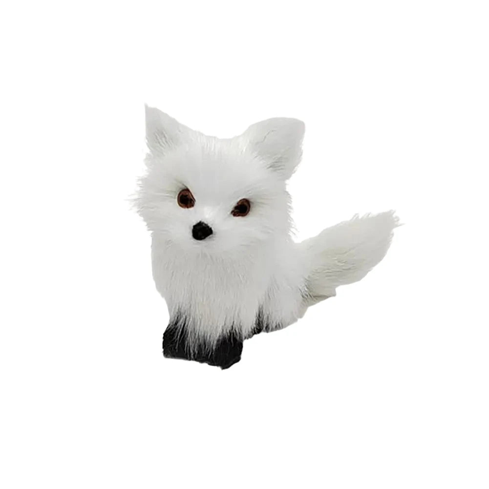 Simulation Rabbit Owl Cat Fox Ornament Furs Squatting Model Home Decoration Animal World with Static Action Figures Gift for Kid-Dollar Bargains Online Shopping Australia