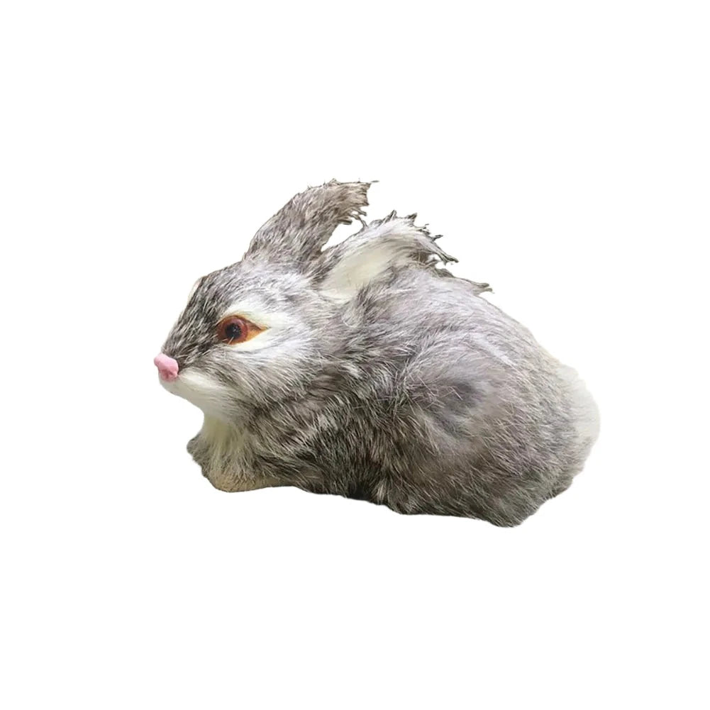 Simulation Rabbit Owl Cat Fox Ornament Furs Squatting Model Home Decoration Animal World with Static Action Figures Gift for Kid-Dollar Bargains Online Shopping Australia