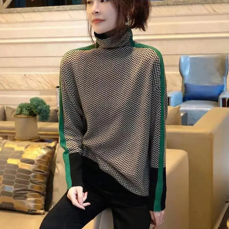 Women Sweater Knitted New Turtleneck Chic Sexy Knit Sweater Slim All-Match-Dollar Bargains Online Shopping Australia