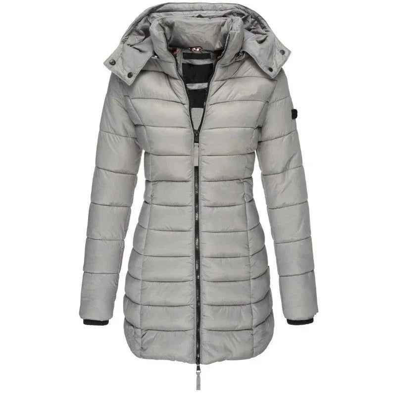 Women's medium length slim cotton suit warm coat women's cotton suit