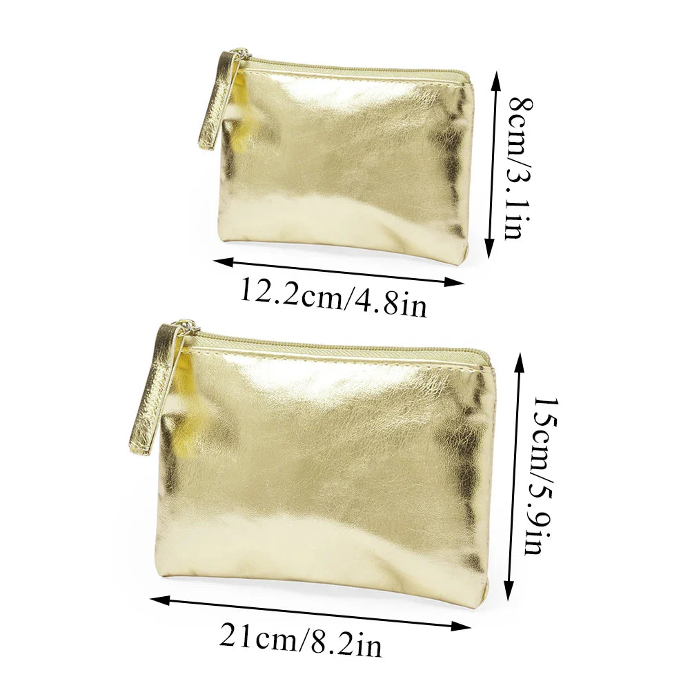 Thin Mini Waterproof Coin Purse Unisex Coin Wallet PU Leather Zipper Key Holder Portable Pocket Storage Short Change Pouch New