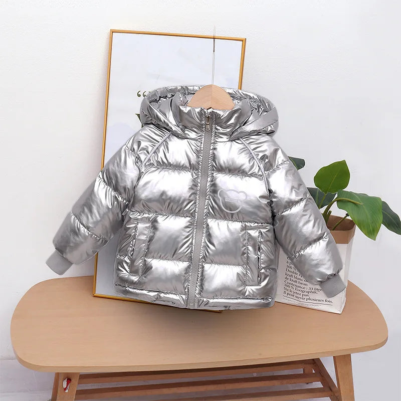 Winter coat hooded Down jacket thickened cartoon print childrens clothes-Dollar Bargains Online Shopping Australia