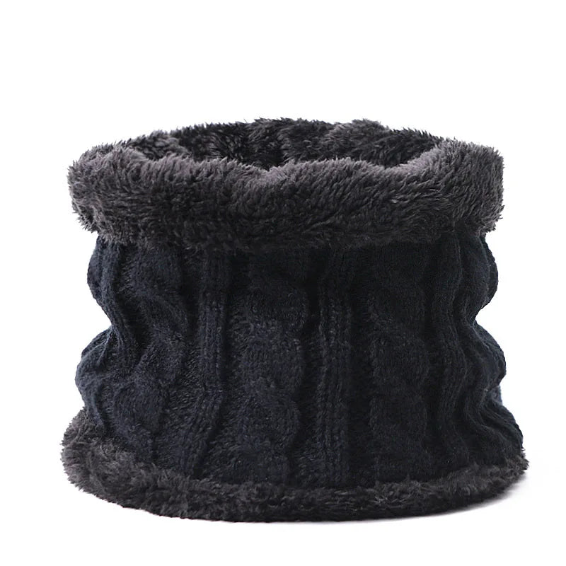 Warm Winter Baby Hats with Scarves for Kids Wool Pompom Baby Hat Children Bonnet Cap Boys Girls Knitted Scarf Gloves Beanie Caps-Dollar Bargains Online Shopping Australia
