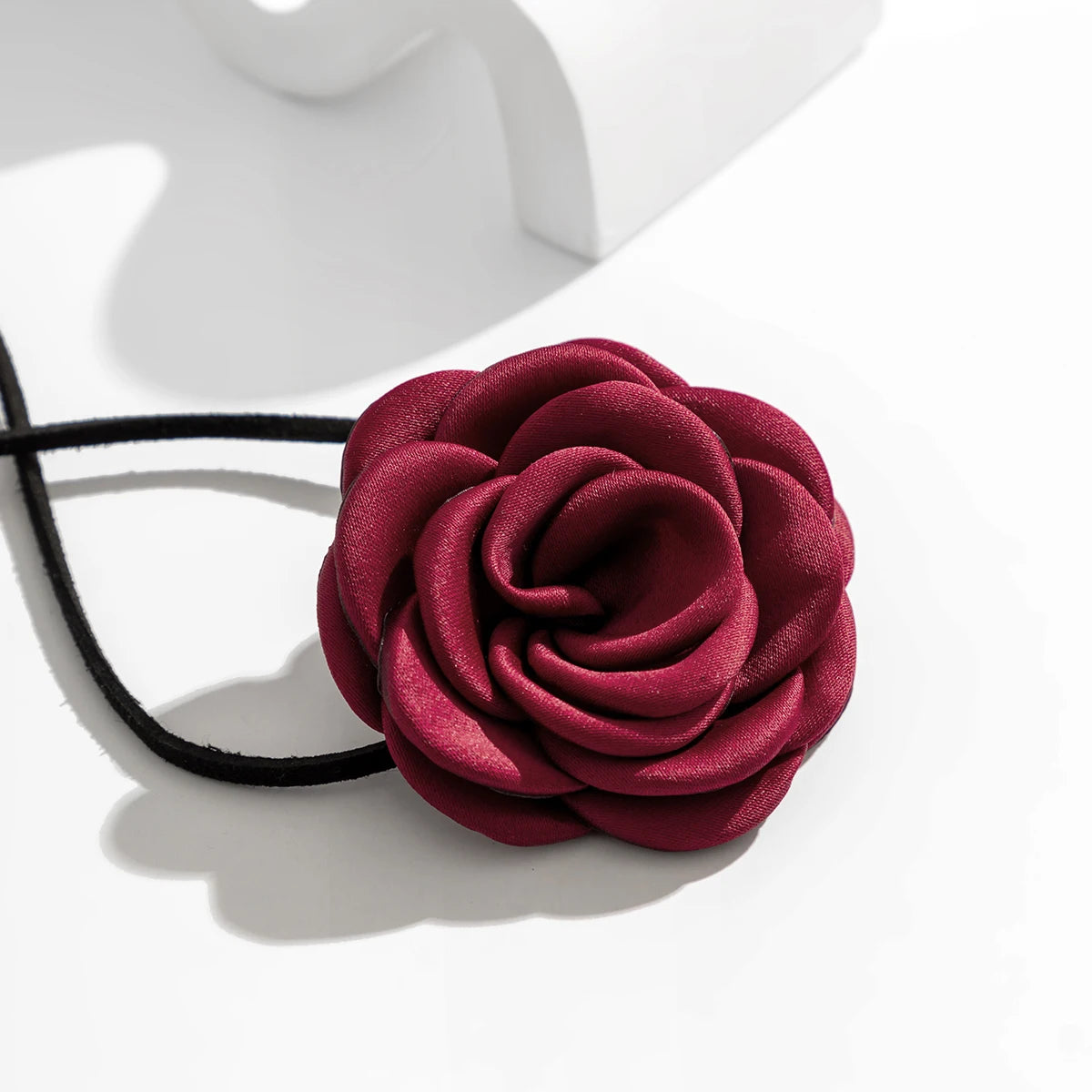 Gothic Elegant Big Rose Flower Clavicle Chain Necklace Women Wed Bridal Sexy Adjustable Choker Mariage Jewelry Y2K Accessories-Dollar Bargains Online Shopping Australia