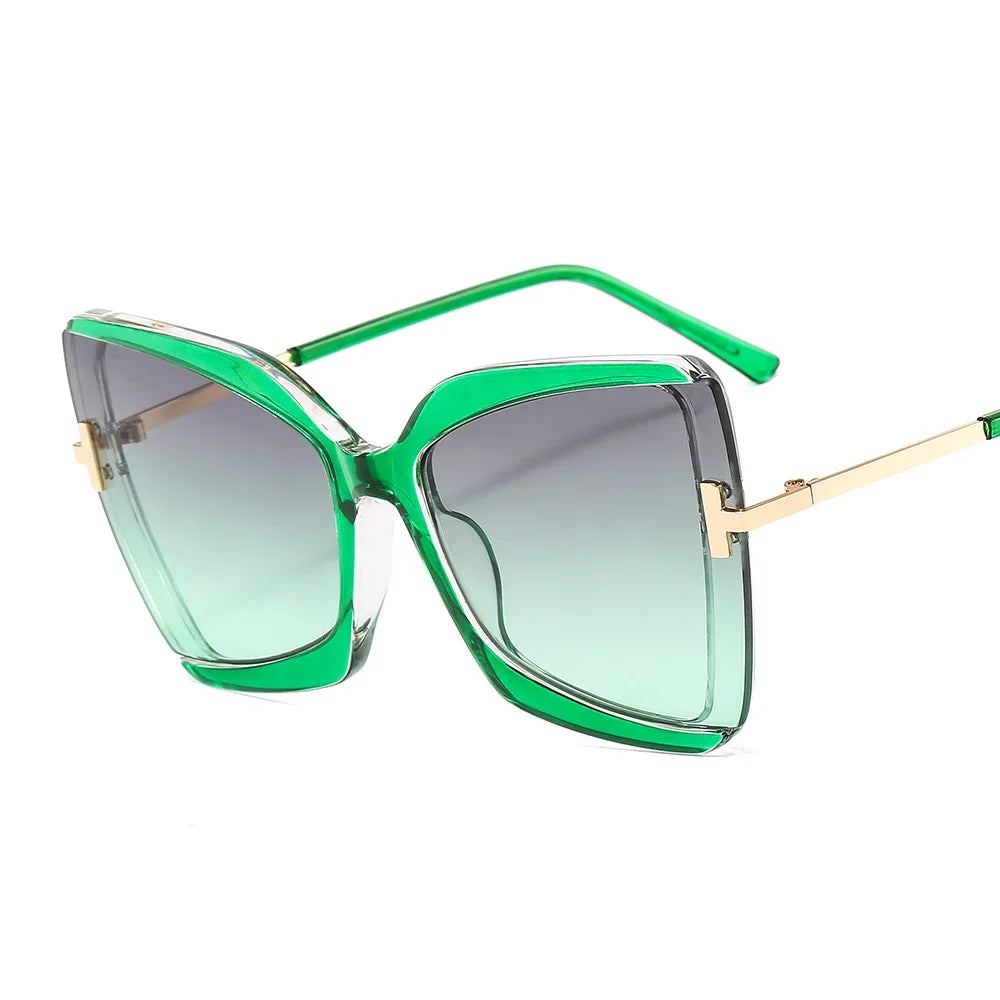 Oversized Square Women Sun Glasses Female Big Frame Colorful Shades for Women-Dollar Bargains Online Shopping Australia