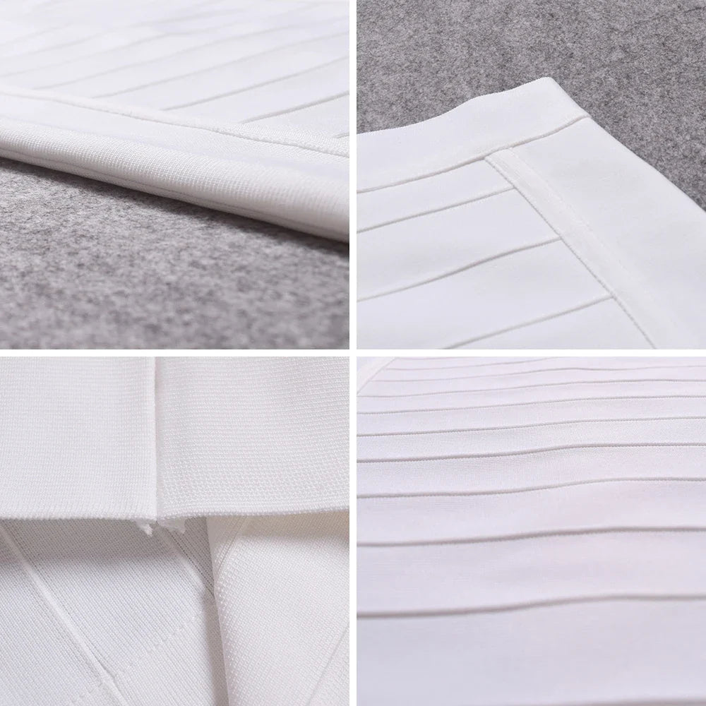 Pencil Knitted Skirts White Women Classic Vintage Elastic Thick Skirts Bodycon Birthday Skirts-Dollar Bargains Online Shopping Australia